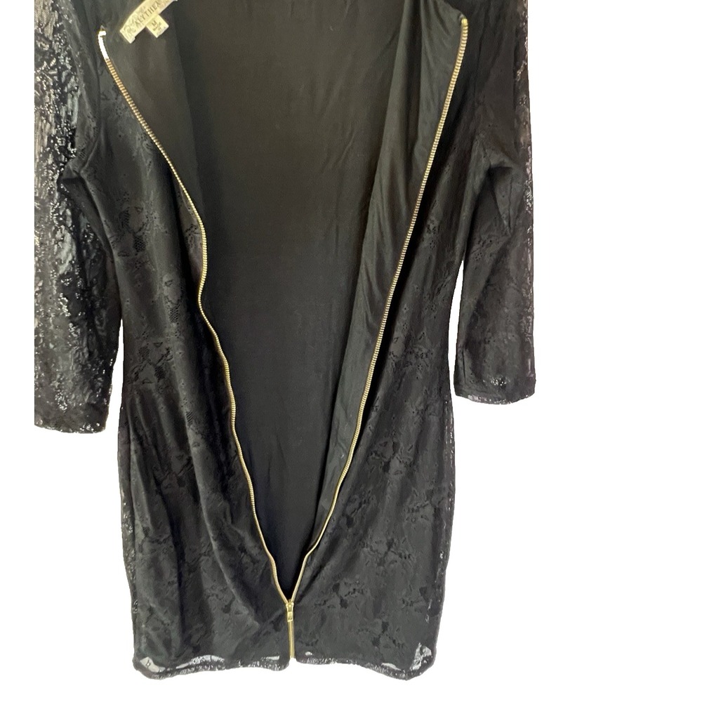 Black Lace Sheer Whimsigoth‎ Grunge Sexy Dress Women M Steampunk Vampire Party - Picture 9 of 13